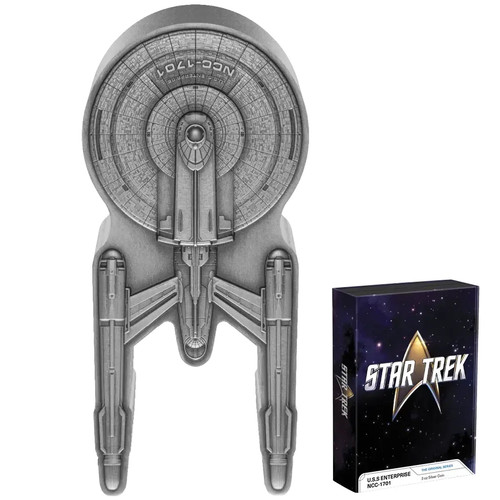 Moneta argento star trek - argento,