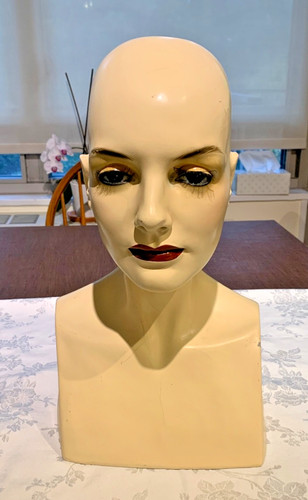 Manichino vintage testa donna - manichino,
