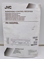 JVC RX-5022RSL AUDIO/VIDEO CONTROL RECEIVER INSTRUCTION MANUAL / MANUALE