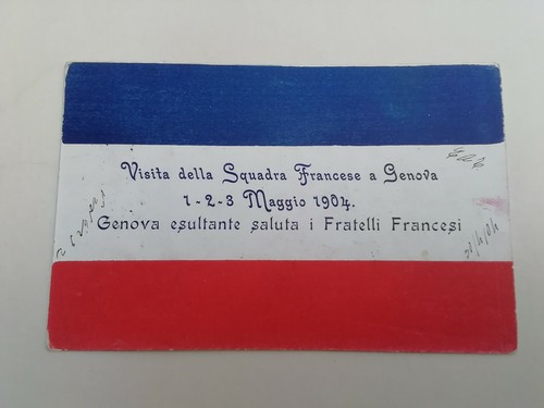 Cartolina squadra francese - cartolina,