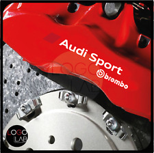 KIT 4 ADESIVI AUDI SPORT BREMBO pinze freno brembo rs3 rs4 rs5 rs6 abt