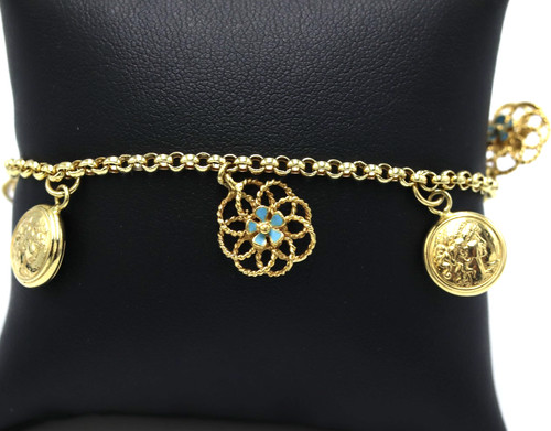 Braccialino rolò con - , charms