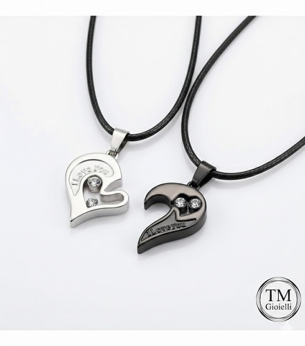 Set collane coppia - 2, cuore