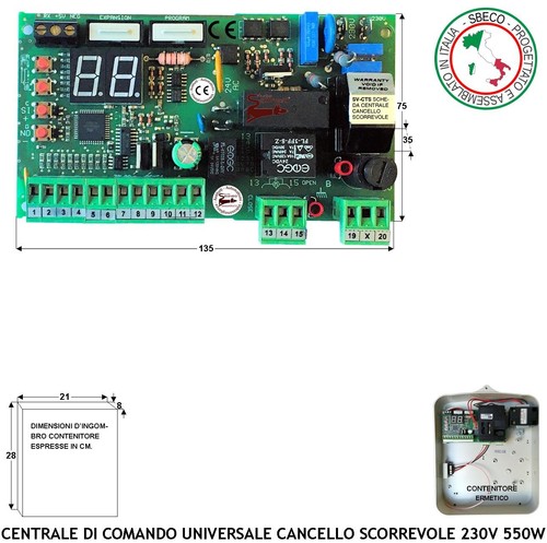 Centrale cancello scorrevole - centrale, o