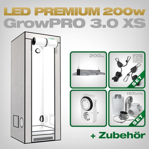 Growpro led growbox set - xs,