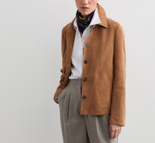 Giacca camicia scamosciata - camicia,