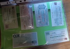 mini assegni circolari anni 70