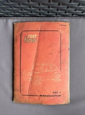 Uso e Manutenzione originale D'epoca FIAT 600