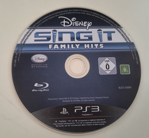Disney sing family hits ps3 - sing, it