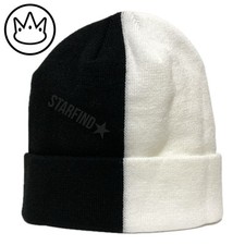 Cappello Berretto Jay Rauler Mezzo Nero Bianco Bicolore Split Beanie Maglia Polsino —Senza Etichetta ⭐️