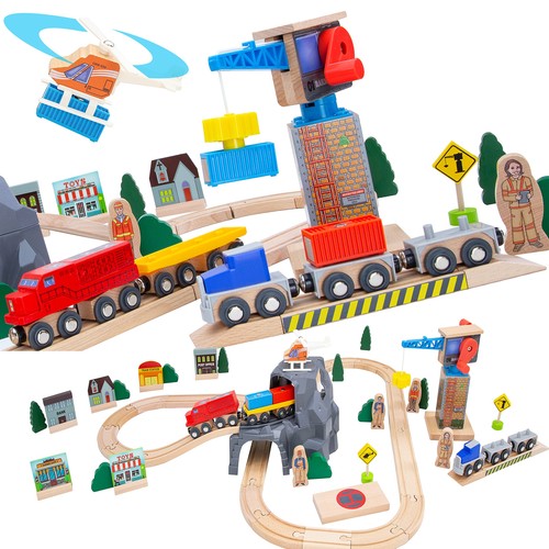 Set trenino legno - trenino, in
