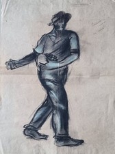 Ceccherini Giorgio (Padova 1908-Milano 1980) Studio per "il seminatore", disegno