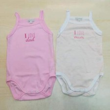 2 BODY CANOTTA STRETTA NEONATA