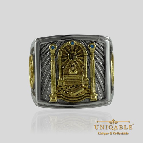 Anello massonico argento