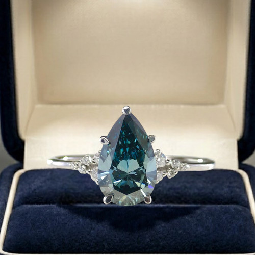 Anello fantasia blu vivace - fantasia,