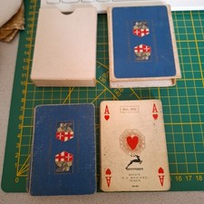 Antiche carte da gioco 1938 regno d italia riunione adriatica di sicurta' blu