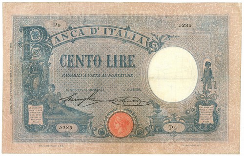 100 lire barbetti grande - grande, b