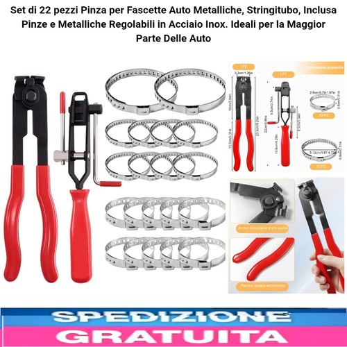 Set pinze fascette - 22,