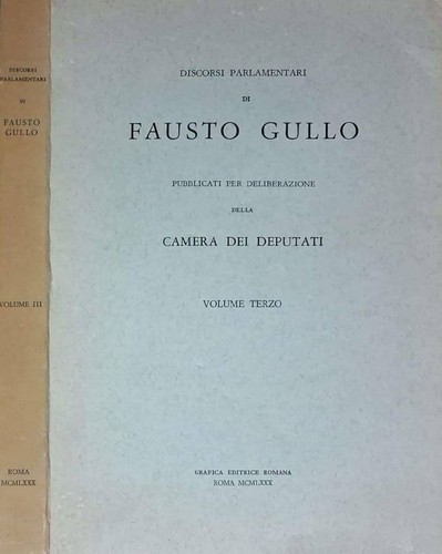 Discorsi parlamentari - , di