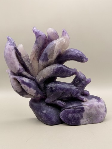 Mica viola intagliata mano - a,