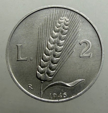 RARO 2 Lire Spiga  1946