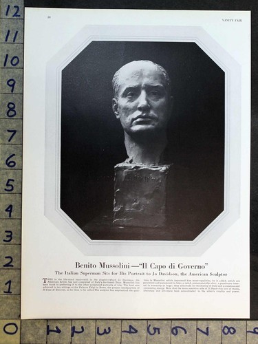 1927 benito mussolini capo - benito,