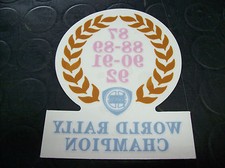 Adesivo lunotto World Rally