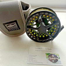 Mulinello a mosca Lamson Litespeed -7+ con custodia e Rio WF7 Gold Floating Fly Line