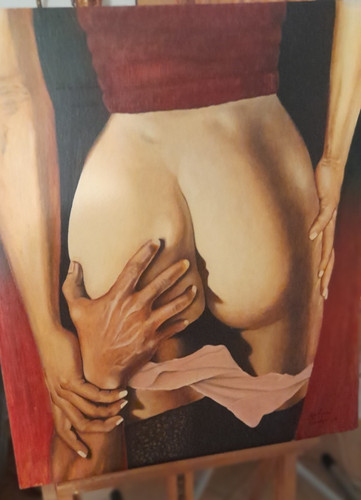 Dipinto olio tavola 60x70 - dipinto,