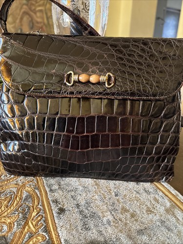 Borsa coccodrillo vintage - borsa,