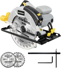 💚SEGA CIRCOLARE 1200W + 2 LAME PORTATILE CON GUIDA LASER 185mm PER TAGLIO LEGNO