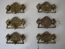 SEI ANTICHE MANIGLIE IN BRONZO/OTTONE - EPOCA FINE 800 PRIMI 900