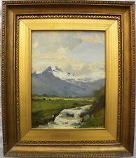 Lorenzo DELLEANI (Pollone 1840–Torino 1908) Tempo grigio in montagna 35x26 1898