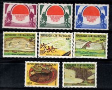 Repubblica Centrafricana 1983 Michel 992-999 MNH 100% Anziani, Pesca,