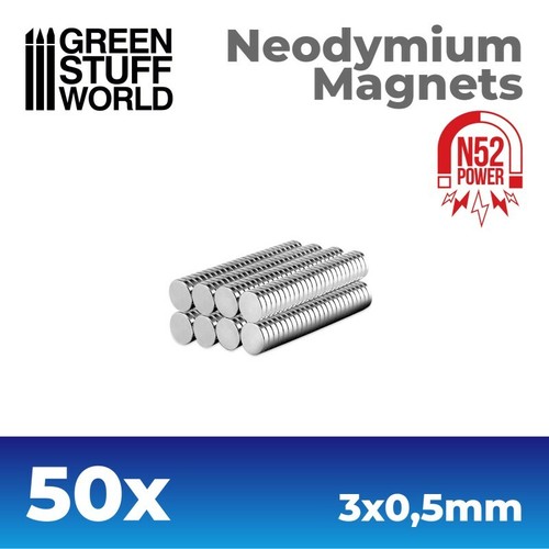 50x magneti neodimio 3x0 5mm - magneti, 3x0.5mm