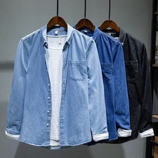 Camicia uomo denim classica