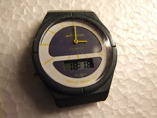 ALLARME VINTAGE PIRATRON QUARZO ANALOGICO/DIGITALE SOLO CUSTODIA CON DIFETTI 