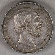1874 Netherlands Silver 2 1/2
