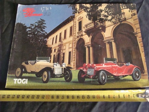 Brochure togi alfa romeo 1750 - brochure,