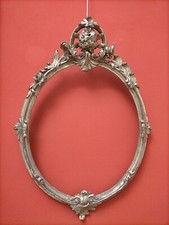 Cornice Antica Ovale Dorata Oro Zecchino