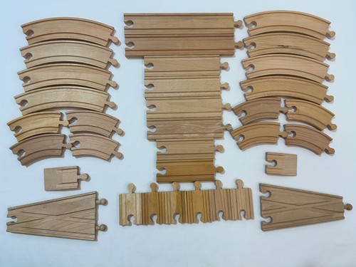 Pista treno legno set - in,