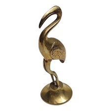 Statuetta Airone Gru in Ottone