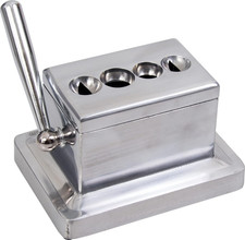 9305 Taglierina Da Tavolo Quad-9305, Metallo, Finitura Cromata