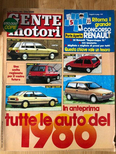 Rivista gente motori 1985 - motori,