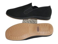 Tai Chi Scarpe QI Gong Kung Fu Wu Shu Vincere Tsung 05 Con Suola IN Gomma 35 Bis