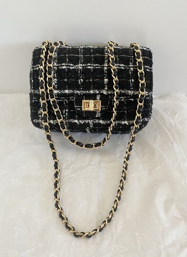 Borsa tracolla tweed - in,