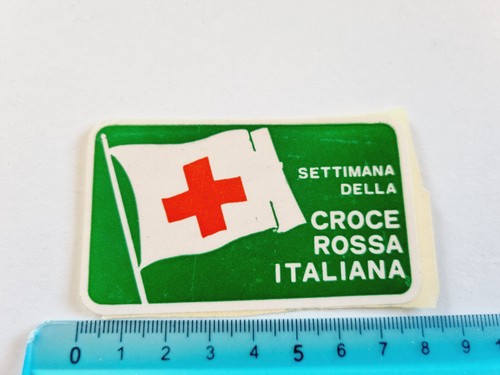 Adesivo croce rossa italiana - rossa,