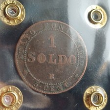 Moneta In Rame Da Collezione Stato Pontificio Pio IX  1867 1 Soldo Lotto 232 