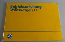 Manuale D'uso VW LT 28 / 31 / 35 / 40 / 45 / 50 Benzina + Diesel Dal 7/1983