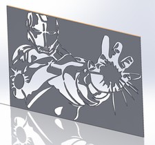 10 lime Iron Man Dxf di PLASMA